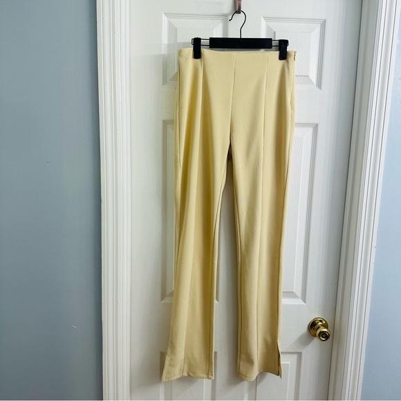 En Saison Pants Khaki Tan Neutral Straight Leg Academia Work Preppy Small - Picture 3 of 6